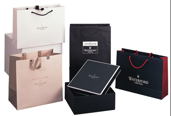 Spitzenmode-Luxuspapiereinkaufstaschen mit Band für Kleid/Schuhe